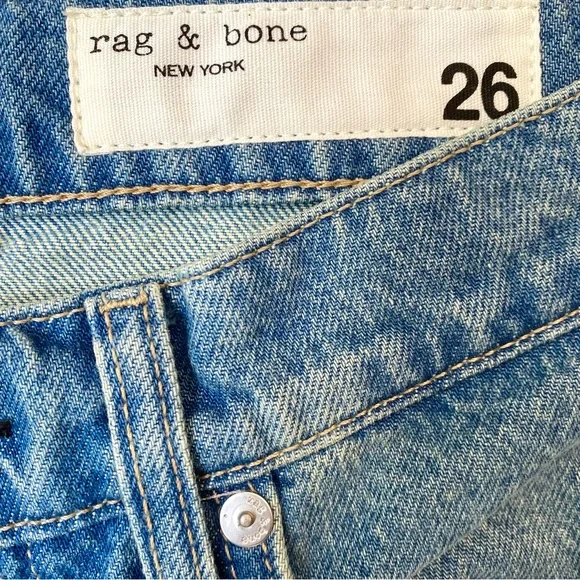 rag & bone The Shea High-Rise Straight Rigid Relexed Jeans in Ithaca, Sz. 26 NWT - Picture 7 of 16